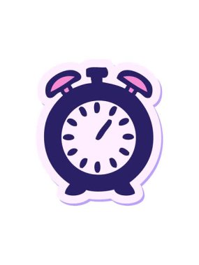 Sevimli bir çizgi film çalar saatinin canlandırmasını çalıştır.