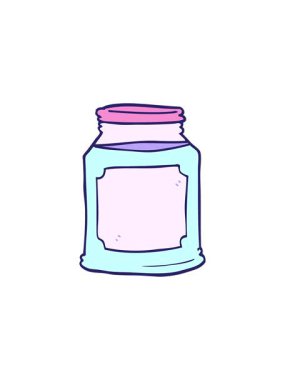 Kavanozdaki karikatür karalama mumunun canlandırması