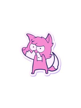 Çizgi film etiketinin gösterişli satış animasyonu