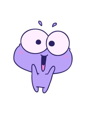 Kawaii resimli hareketli animasyon tatlı kurbağayı heyecanlandırdı