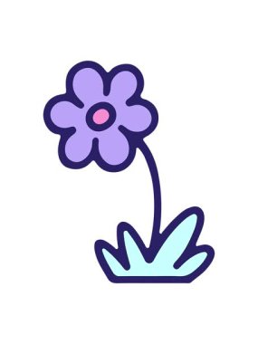 Basit çiçeğin parlak ışık efekti