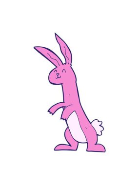 neon tavşanın hareketli animasyonu