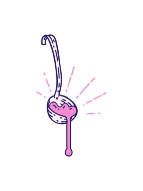 geleneksel dövmeli sos kepçesinin hareketli animasyonu