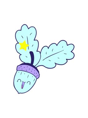 Parlayan yıldızlar çizgi film meşe palamudunun animasyonunu etkiler