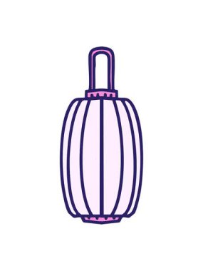 Uzun asılı kağıt fenerin pixelize etkisi