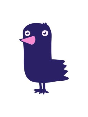 karikatür eğlenceli sevimli kuş animasyonunun efekt efekti