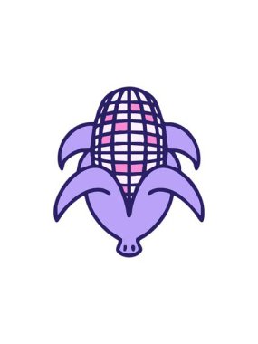 Brezilya mısırının yaprakları üzerinde yıldız patlaması etkisi çizimi