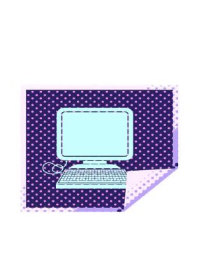 fare ve ekran kare soyma etiketi ile bilgisayarın hareket animasyonu