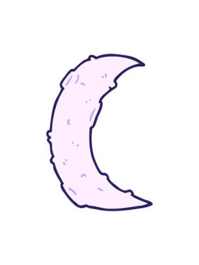 Çizgi film ay tasarımının pixelize etkisi