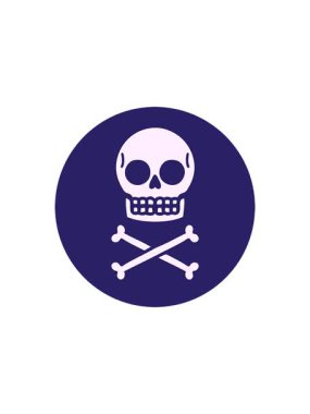 Kafatasının ikonik dövme ikonunun satış flaş animasyonu