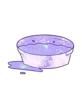 Karikatür köpek su kabının hareketli animasyonu