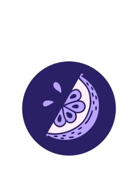 Bir dilim limon dövmesinin hareketli animasyonu