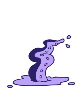 karikatür karalamalarının hareketli animasyonları ürkünç dokunaçlar