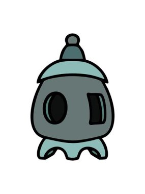 Geleneksel Japon ishidoro taş tapınağının neon ışık efekti animasyonu