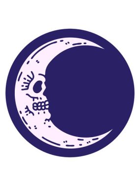 Kafatası uydusunun ikonik dövme şeklindeki görüntüsünün hareketli animasyonu