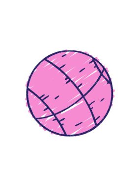 Basketball Chalked Drawing 'in radyoaktif parlayan animasyonu