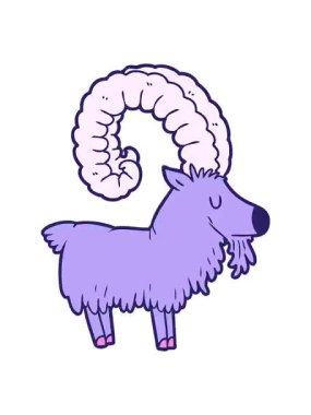 Karikatür keçisinin titreyen hareketi