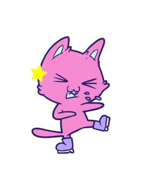 Parıldayan yıldızlar çizgi film kedilerinin büyük çizmeler giyerek tıslama hareketlerini etkiler.