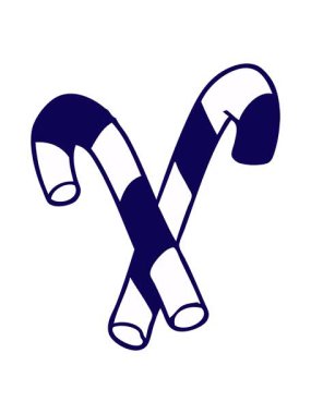 Çizgi film şeker kamışlarının neon ışık efekti animasyonu