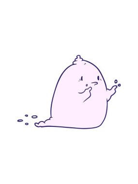 Dikkat çekici çizgi film hayaleti animasyonu.