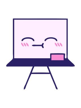 Beyaz karikatür karikatürünün basınçlı canlandırması