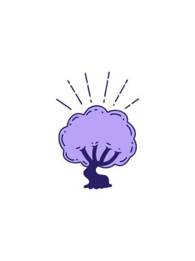 Dövme stili bir ağacın resimlerinin gösterişli satış animasyonu