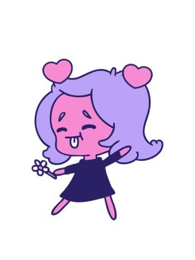 Şirin Kamwai kızının serbest piyasa çiziminin dönen kalpleri.