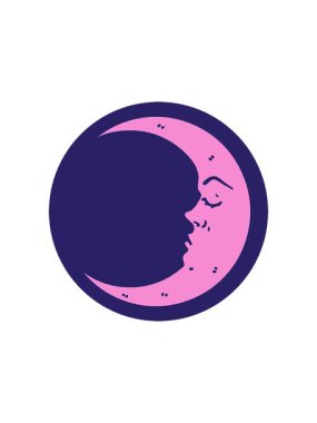 Bir hilal şeklindeki dövmenin canlandırma etkisi