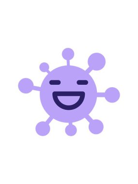 Basit mutlu virüsün animasyonuna dikkat çekmek