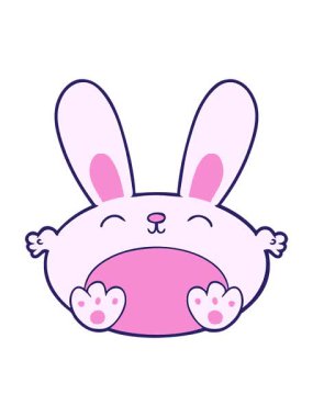 Resimli tavşanın basınçlı animasyonu