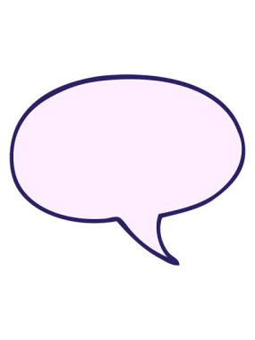 Karikatür karalama baloncuğunun titrek hareket animasyonu