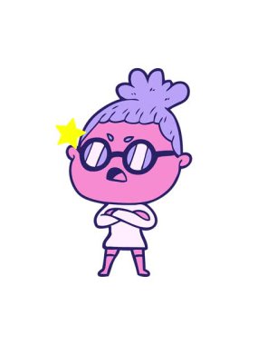 Parıldayan yıldızlar, kızgın kadının çizim hareketini etkiler.