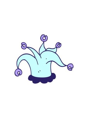 Çizgi film soytarı şapkasının dikkat çekici animasyonu