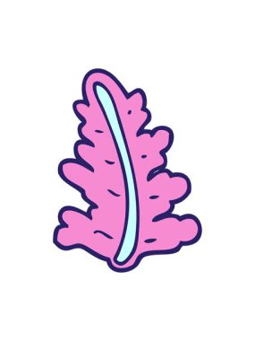 karikatür yaprağının basınçlı canlandırması