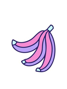 Brezilya çiziminden bir demet muzun yanıp sönen radyal çizgileri