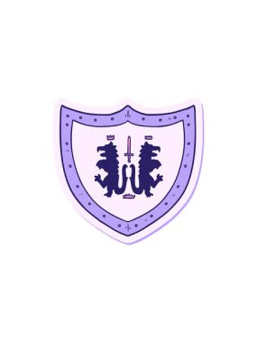 Yıldız patlaması etkisi çizgi film Heraldik kalkanının çıkartması