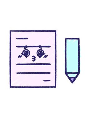 Kağıt Tebeşir Çizim Tasarımı 'nın pixelize etkisi canlandırması