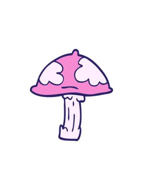 Çizgi film karikatürlerinin satışı. Zehirli mantar.