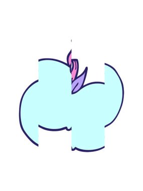 Karikatür karikatür karalama sulu elma bölünmüş hareket animasyonu