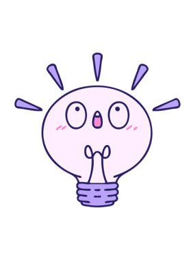 Parlayan bir elektrik ampulünün çizgi filmini salla ve durdur.