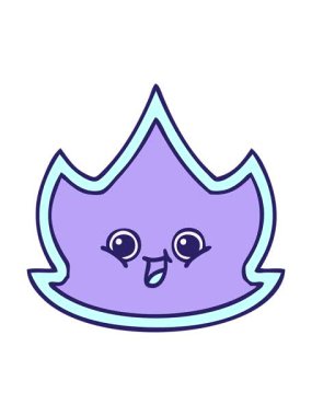 Bir ateş tasarımı çizgi filminin animasyonunu salla ve durdur