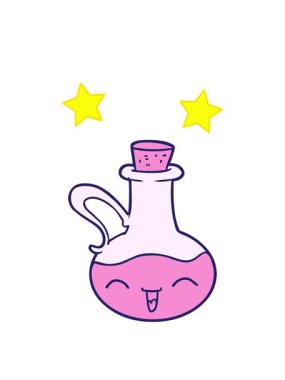 dönen yıldızlar çizgi film karakteri zeytinyağı şişesinin animasyonu