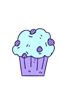 Çizgi roman tarzı çikolatalı pastanın animasyonunu genişletiyor.