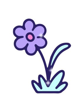 Basit çiçek elementinin parlatıcı etkisi