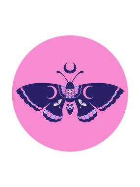 Bir güvenin ikonik dövme şeklindeki imajının dönen hareketi