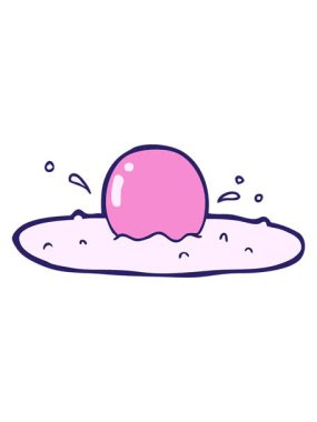 Kızarmış yumurtanın hareketli animasyonu.