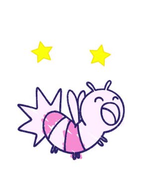 dönen yıldızlar Ateş Böceği Tebeşiri Çizimi