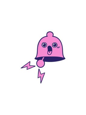 Çalan bir zilin yıldız patlaması etkisi animasyonu