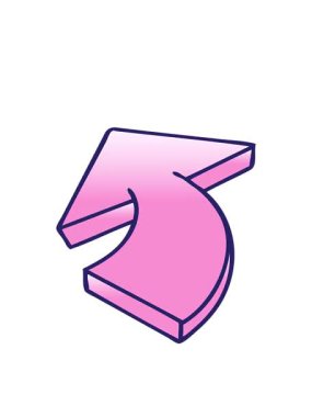 eğimli çizgi film okunun hareketli animasyonu