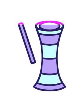 Brezilya Reco müzik enstrümanının animasyonunu çalıştır